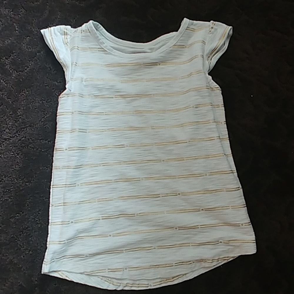 Gold and white shirt
